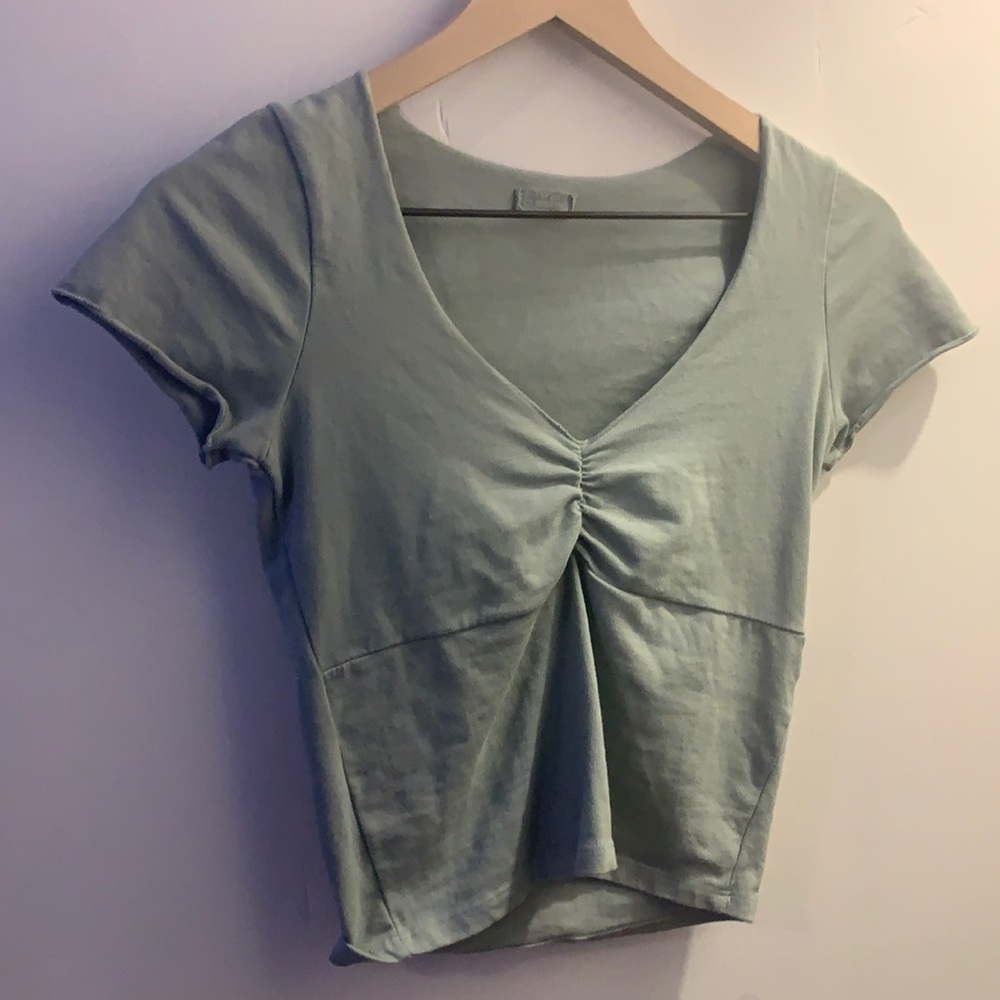 brandy melville sage green gina top